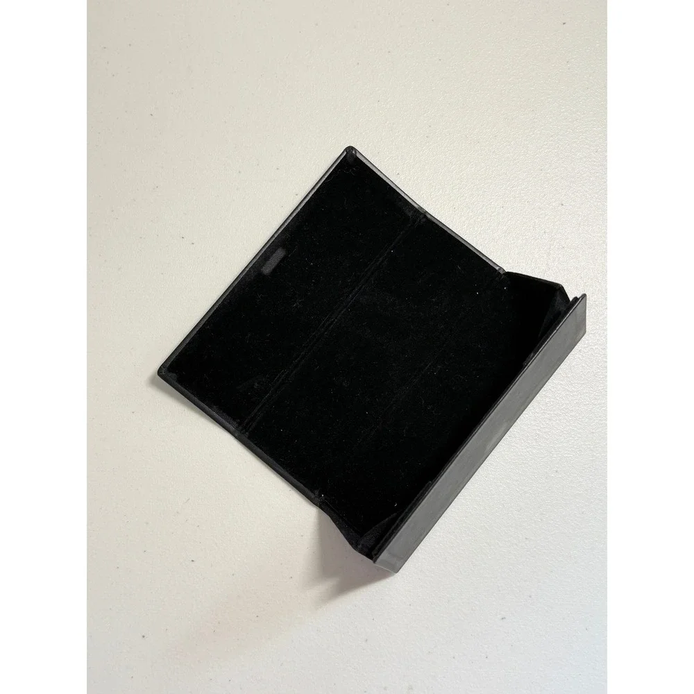 Furla Black Foldable Collapsible Eyeglasses Sunglasses Case Magnetic